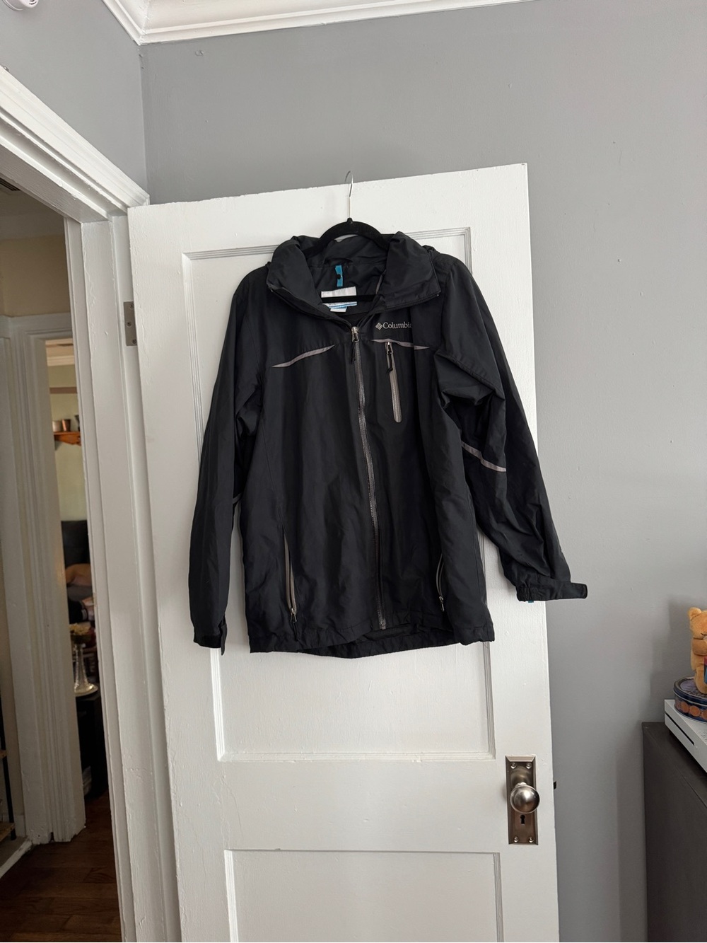 Columbia Black Waterproof Hooded Jacket